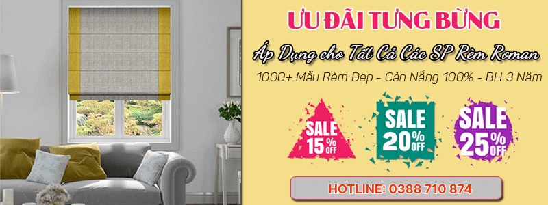 Bảng báo giá rèm roman mới nhất