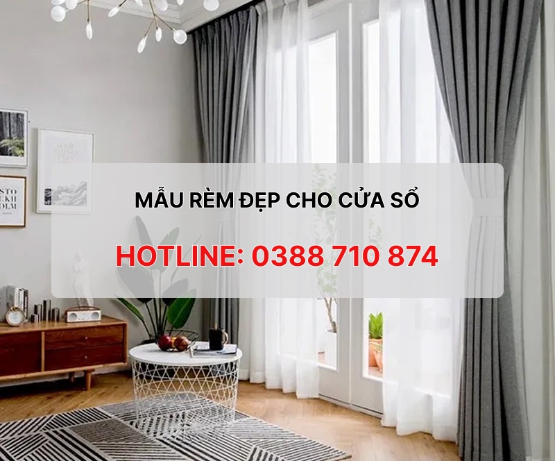 Những mẫu rèm cửa đẹp cho cửa sổ hiện đại