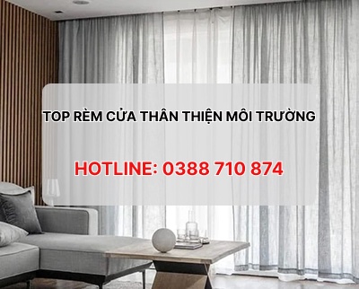 Những mẫu rèm cửa thân thiện với môi trường được ưa chuộng nhất